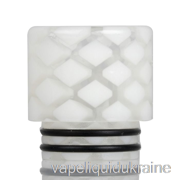 Vape Liquid Ukraine 810 Clear Snakeskin Resin Drip Tip White